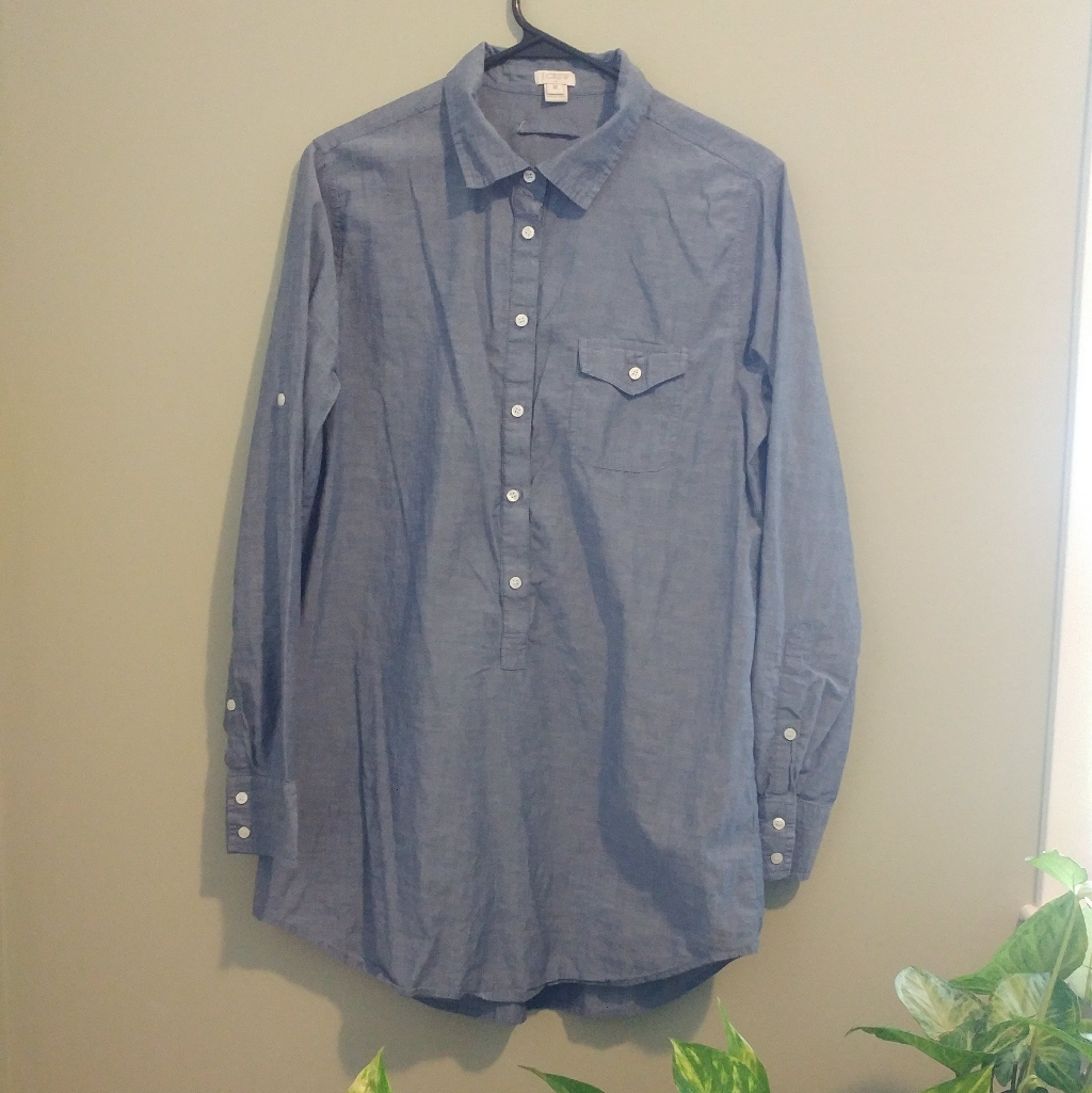 J Crew Button Down Tunic